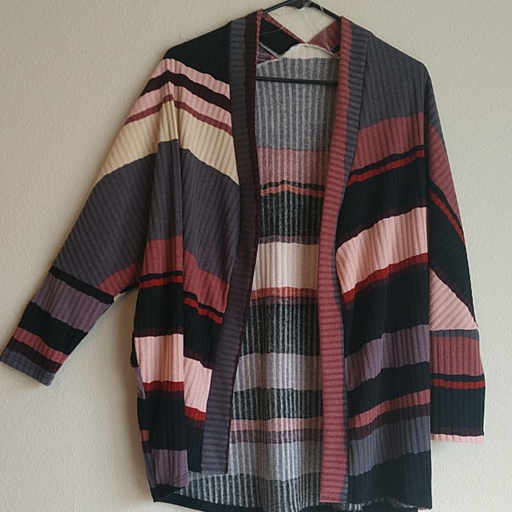 Striped Shrug Sweater